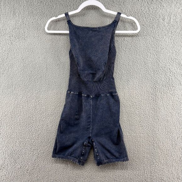Free People Movement Good Karma Runsie In Deep Charcoal Gray Black Size XS/S - Picture 1 of 8